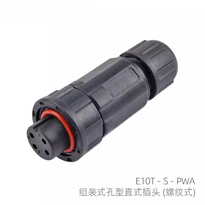 

E10 waterproof connector thread assembly 2 pins 4 holes