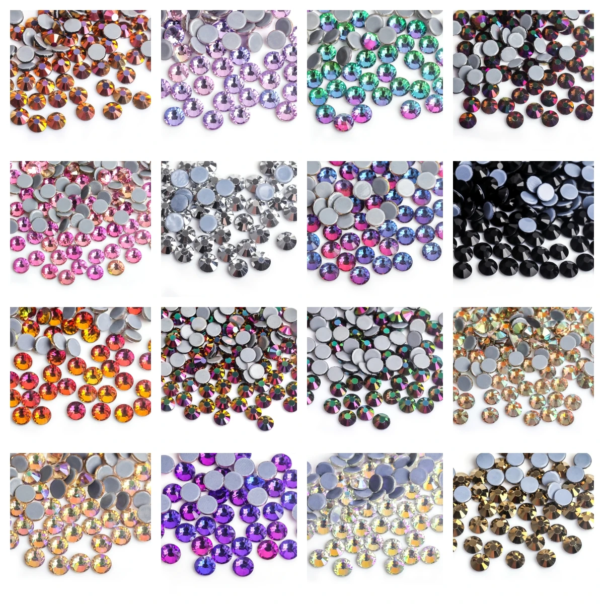 SS3-SS30 Rainbow Color DMC Iron On Rhinestones/Hot fix Crystal Rhinestones Strass Sewing & Fabric Garment stones