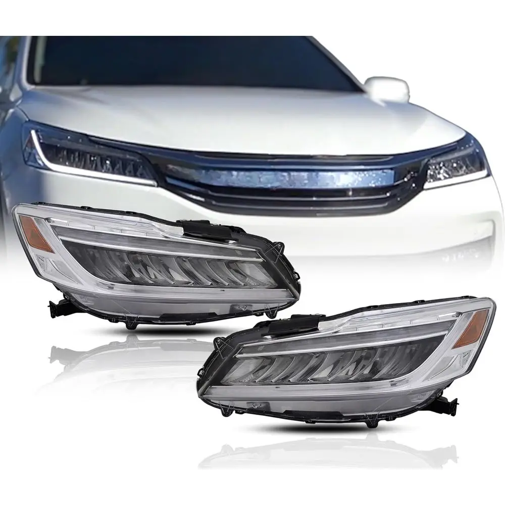 

lights Assembly Replacement or da Accord Touring 2016 2017 LED lamp with Bulbs and DRL, Let & Right Sides, 33150-T2A-A33, 33100-