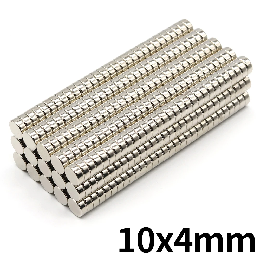 10x4mm Round Super Strong Neodymium Magnet N35 Powerful Magnetic NdfeB Permanent Refrigerator Magnet imanes DIY