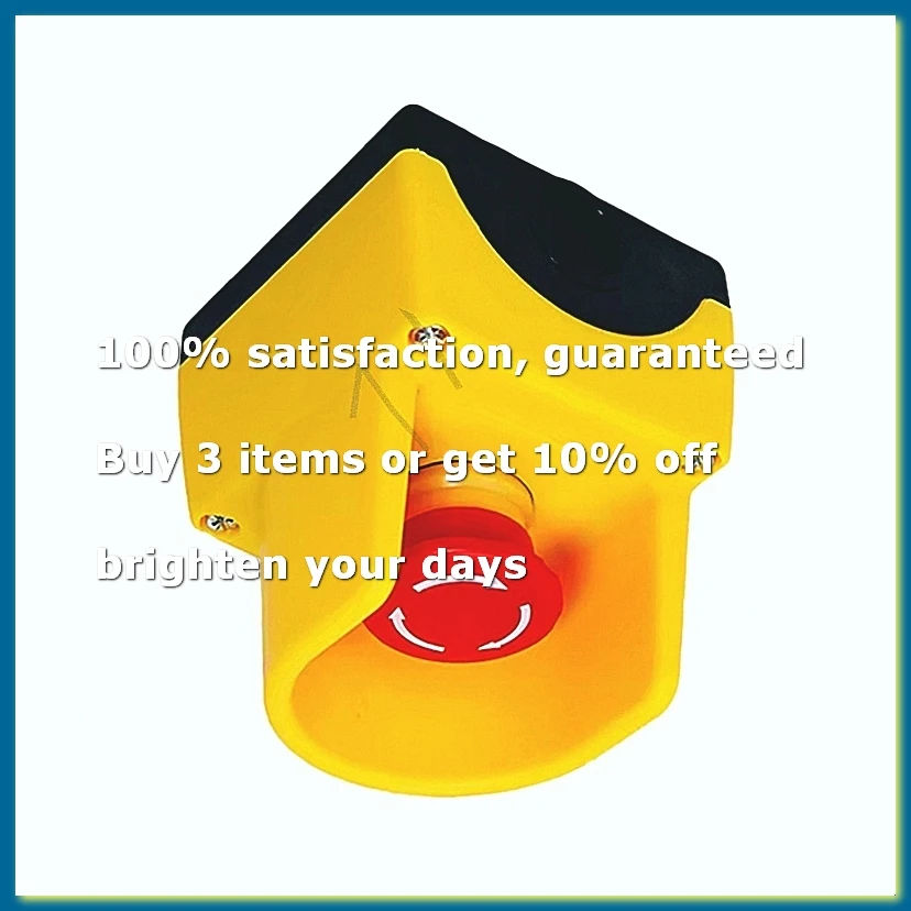 Emergency Stop Button Switch E-Stop Power Shut Off Red Mushroom Head Push Button Switches with Box