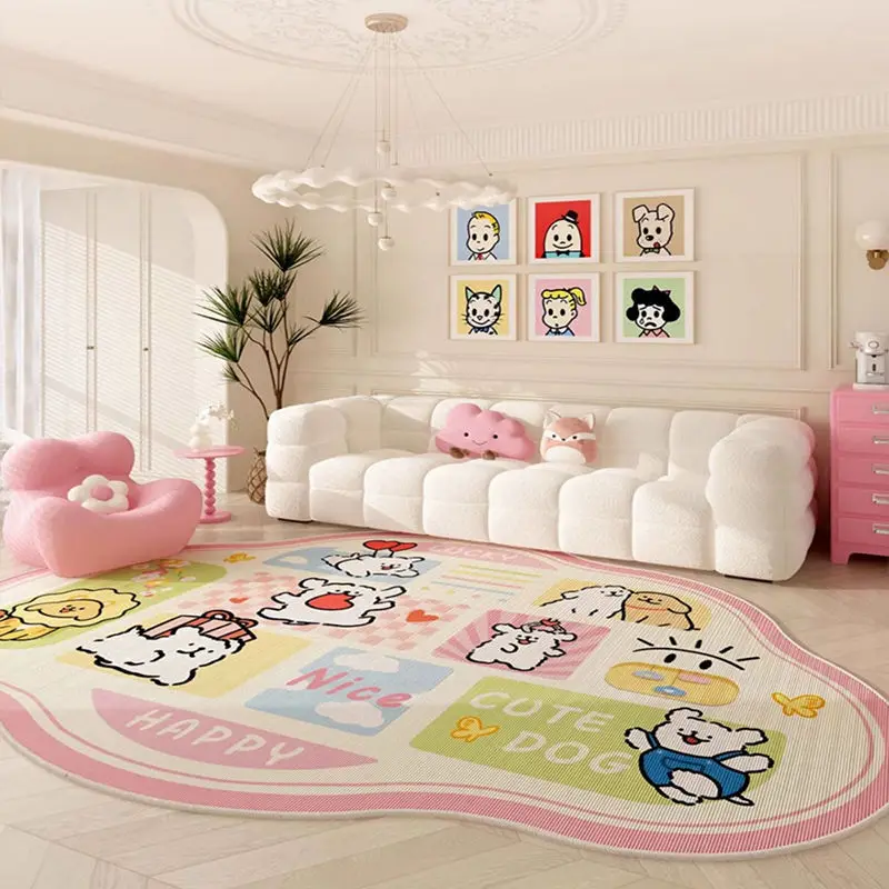

Cartoon Carpet, Living Room, Dirt Resistant, Easy To Maintain, Large Area Sofa, Coffee Table Pad, Girls' Bedroom Bedside Blanket