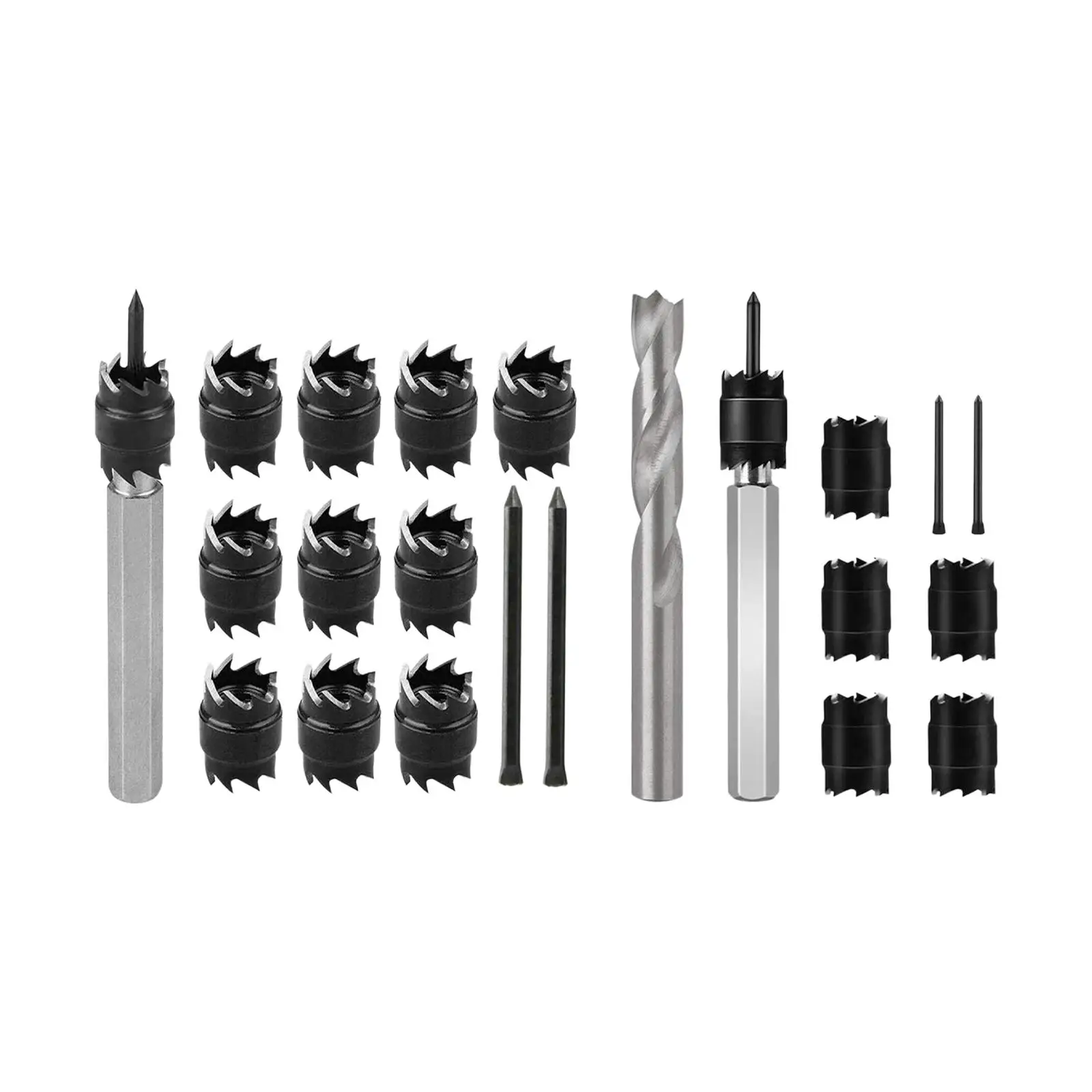 HSS Spot Weld Cutter Set Weld Cutter Metal Hole Cutter Replacements Power Tools Remover for Power Drill Sheet Metal Repair Tools