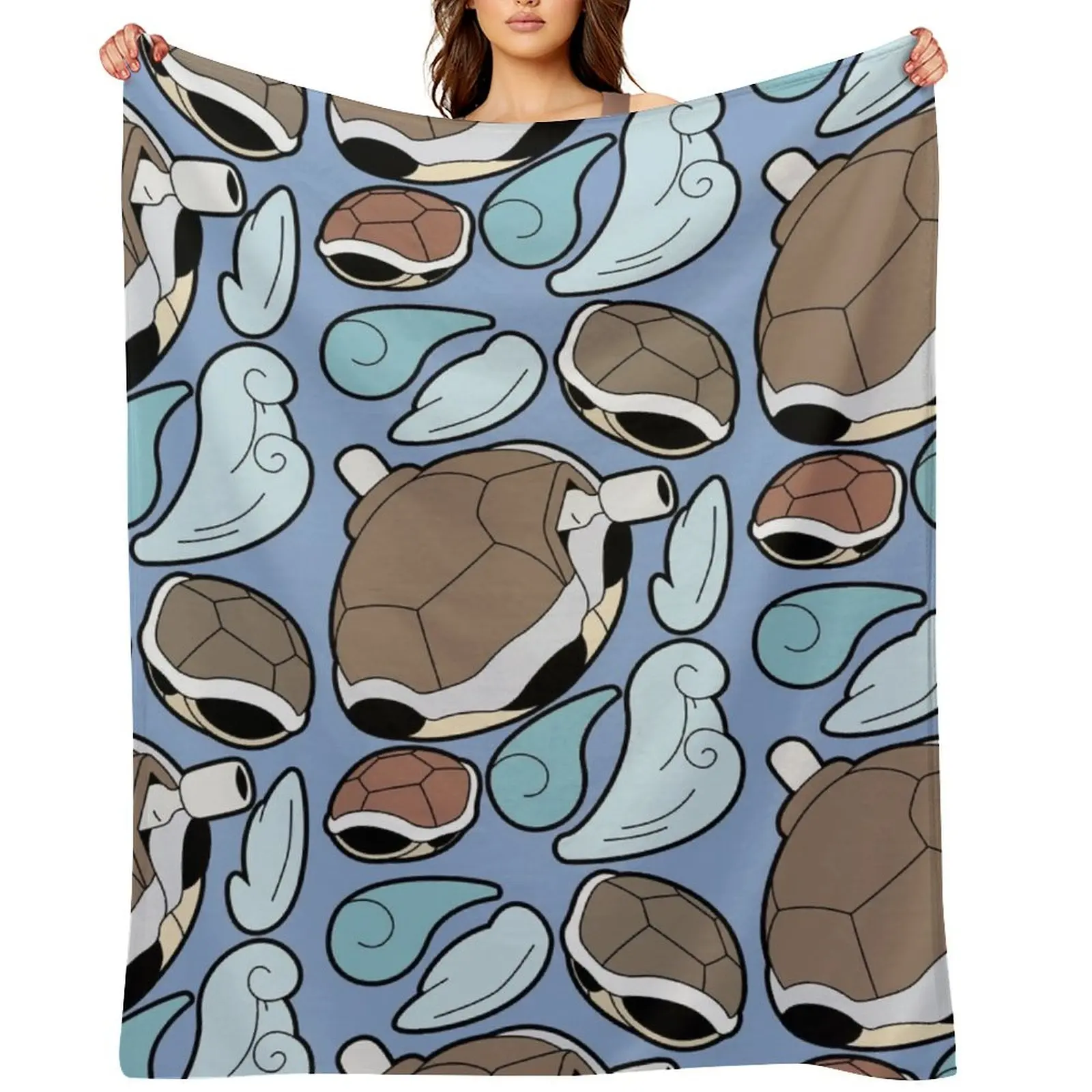 

Shellfish Monster Collage Throw Blanket blankets and throws Picnic Blankets For Baby Warm Blankets