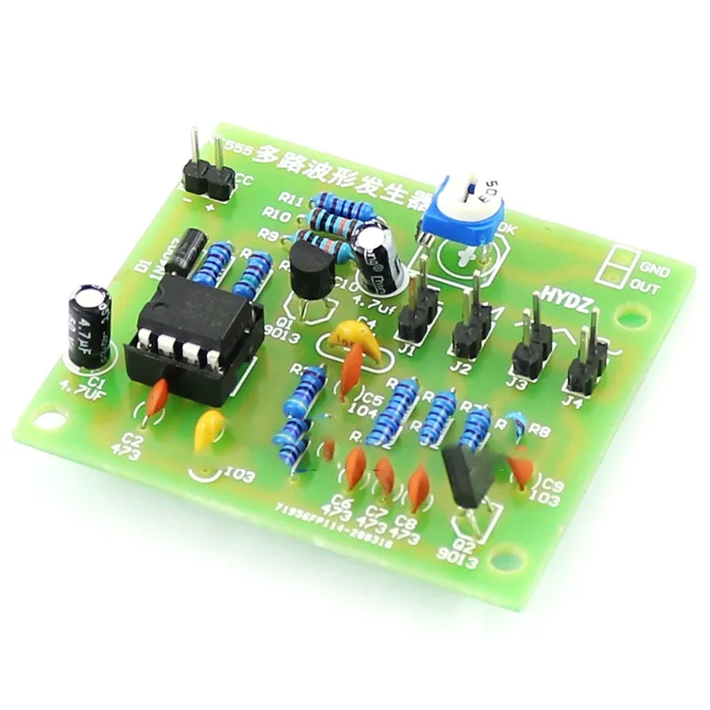 DC 6-12V NE555 Pulse Generator Module DIY Kit Sine/Triangle/Square Wave Generator multi-channel Waveform Signal Generator