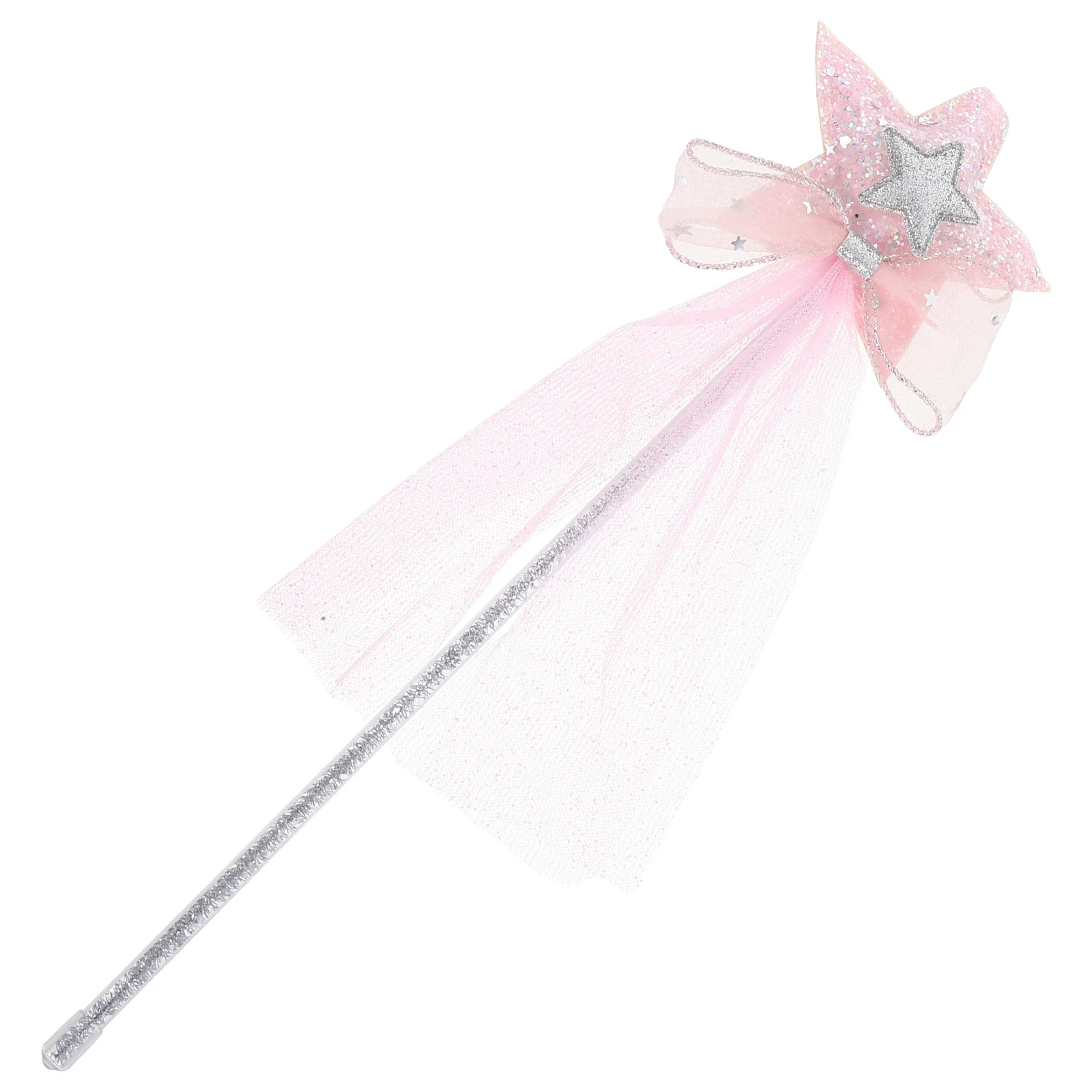 

Fairy Wand Pink Gauze For Girls Children'S Plaything Birthday Halloween Party Prop Performance Accessory Role Play