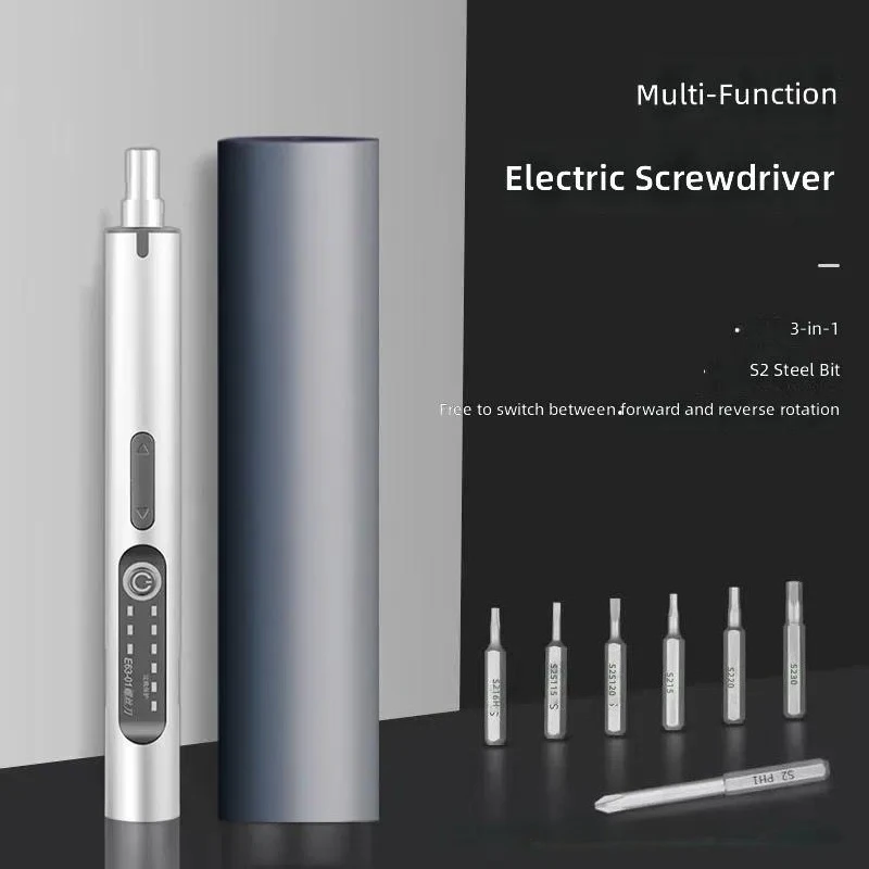 for Torque Adjustment Precision Electric Screwdriver Rechargeable Household Small Screwdriver for Mobile Phone Digital