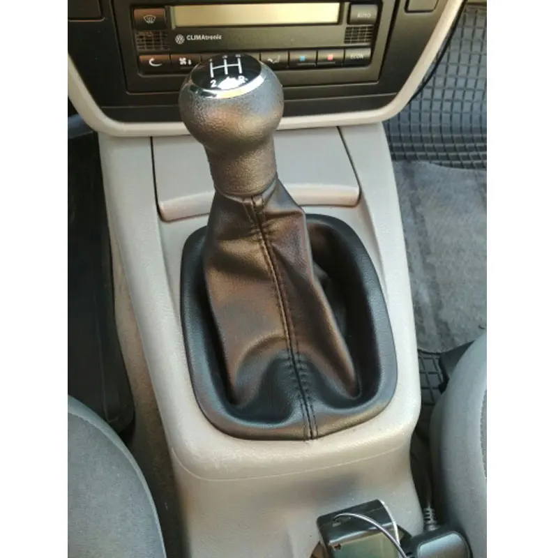 5 6 Speed Car Gear Shift Knob With Gaitor For VW Passat B5 B5.5 1998 1999 2000 2001 2002 2003 2004 B5 FL (00-05)