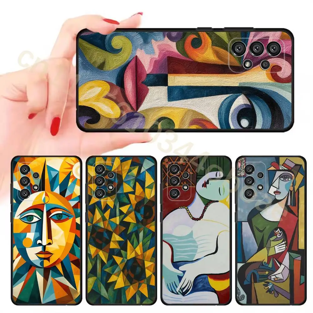 Picasso Abstract Art Painting Phone Case For Samsung Galaxy A13,21s,22,31,32,52,53,71,80,A91 Soft Black Shell