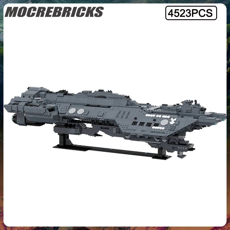 

Space War Series UCS Spirit of Fire Spaceship Model Assembling Building Blocks Set DIY MOC Children's Toys Christmas Gifts