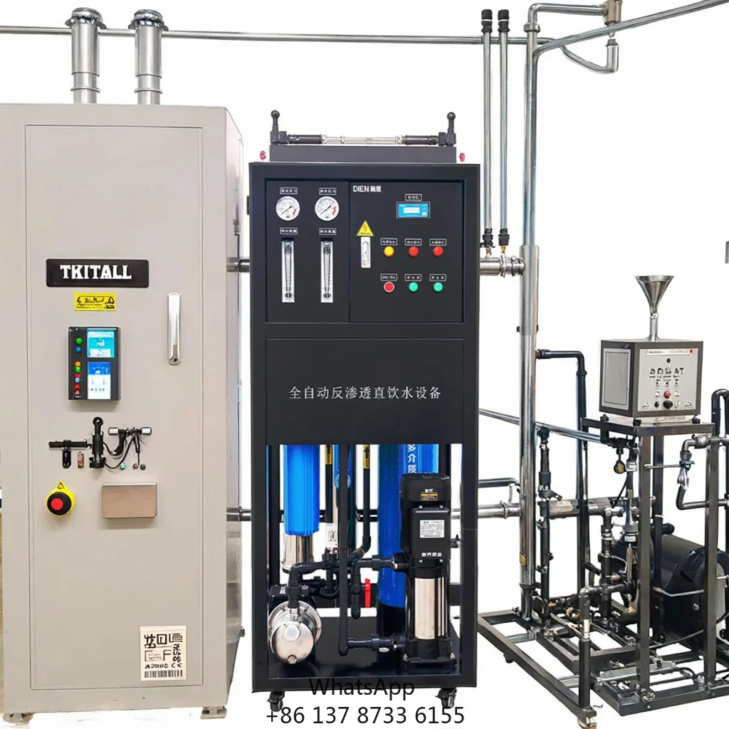 250L/500L RO Reverse Osmosis Water Purification Equipment Industrial Pure Water Generation Device Factory Direct Supply