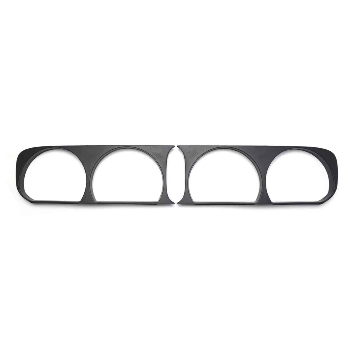 2pcs ABS Black Car Front Headlight Lamp Bezel Frame Trims for Dodge Challenger 2008 2009 2010 2011 2012 2013 2014 view 5