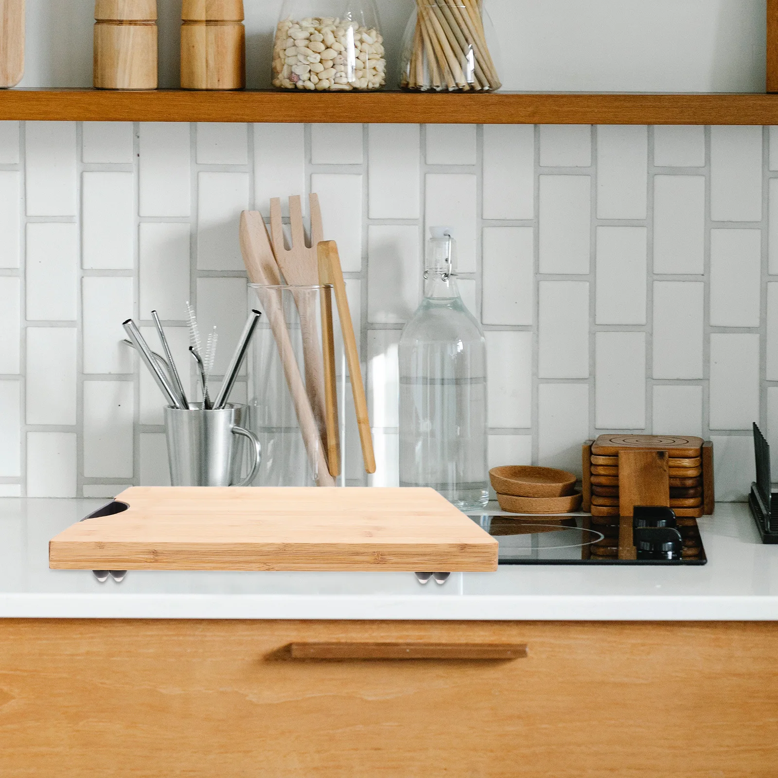 

Kitchen Counter Sliding Tray Coffee Maker Slide Base Appliance Slider Pad Easy Operation Compact Coffee Grinder Tray