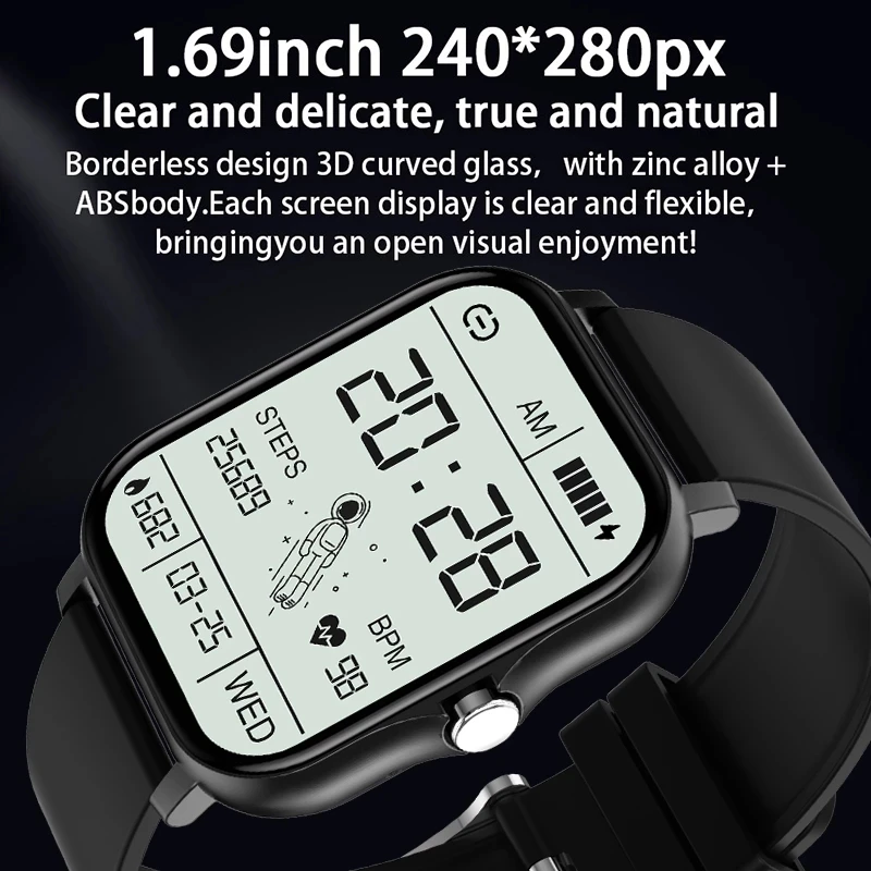 2023 New Bluetooth Answer Call Smart Watch Men 1.69\