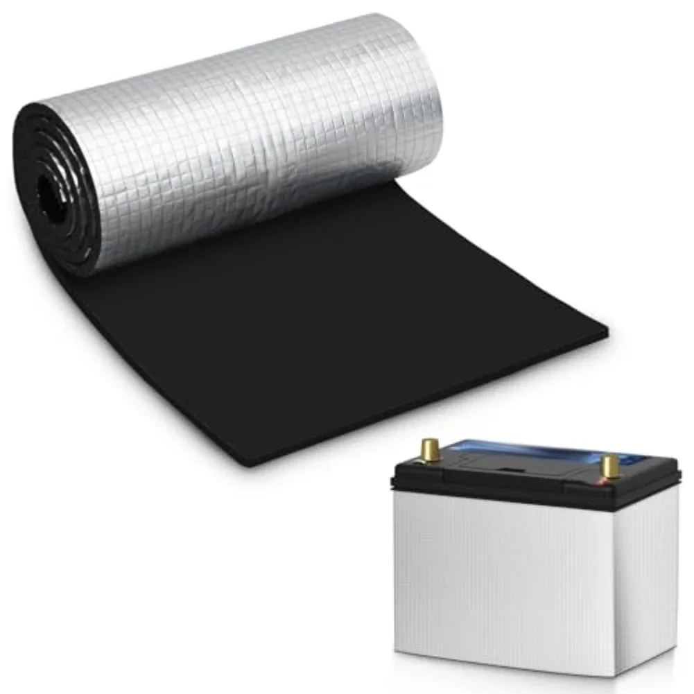 For RVs RV Battery Cover Car Battery Blanket Cold Weather Protection High-temp Silicone Cloth Moisture Resistant