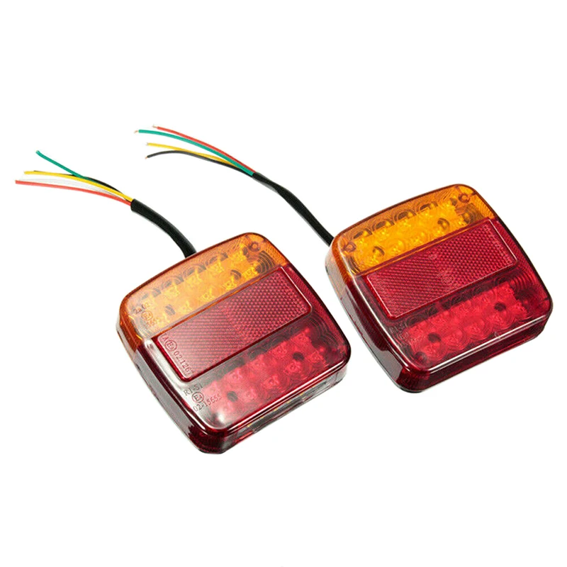 1pc LED 12V Waterproof Durable Car Truck Rear Tail Light Warning Lights Rear Lamp for Trailer Caravans