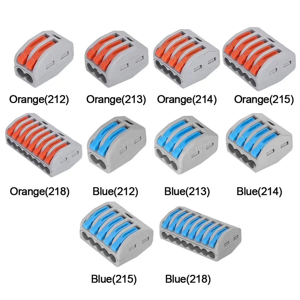 Universal Compact Quick Terminal Block Quick Electrical Cable Splice Small Push-in Terminal Blocks Mini Wire Connector Parts