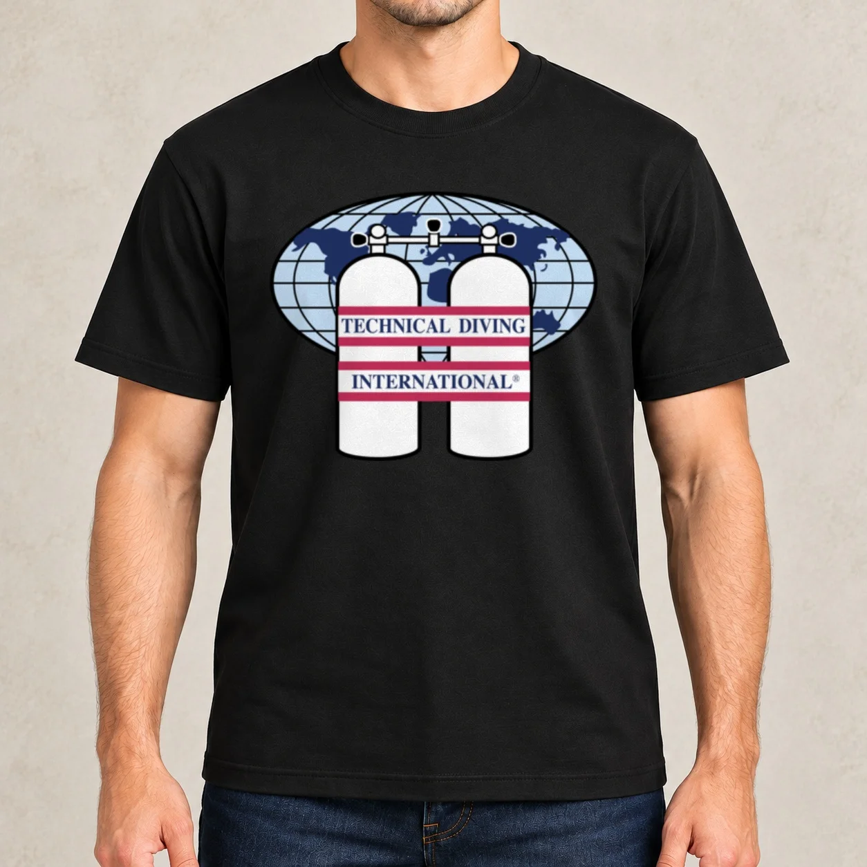 Technical Diving International (TDI)- TDI Original Logo Merch T-Shirt t shirt men 100% cotton luxury brand T-Shirt