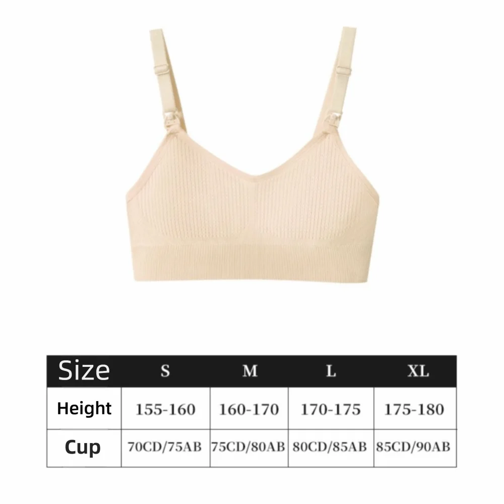 Comfortable Nursing Bras Anti Sagging Soft Breastfeeding Underwear 3D Support Without Steel Rings Seamless Maternity Bra Women view 6