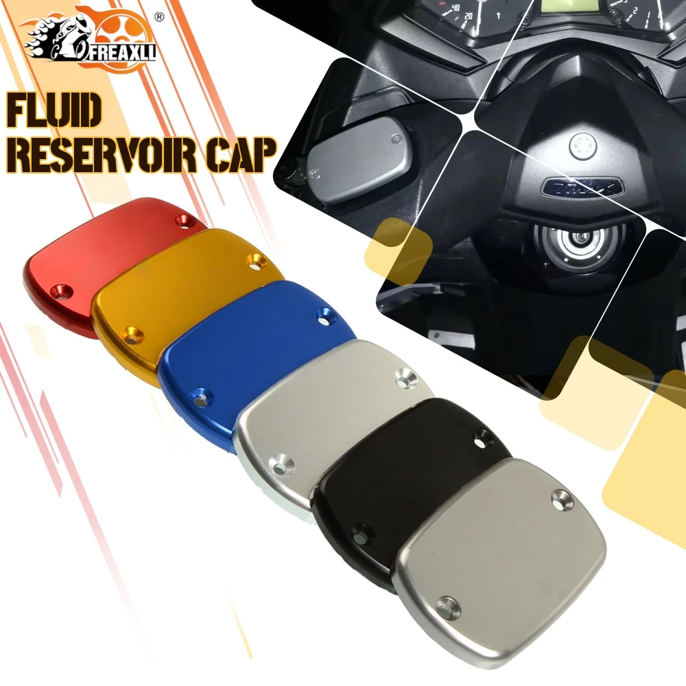 

Motorcycle For Yamaha TMAX500 T-MAX T MAX 500 2008-2011 TMAX530 2012-2018 2017 T MAX Front Brake Fluid Reservoir Tank Cap Cover