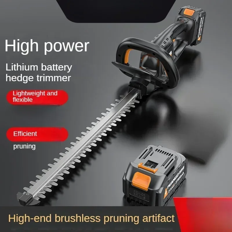 

Electric Hedge Trimmer with Rechargeable Battery - Garden Pruning Tool for Tea Tree Cutting and Branch Trimming