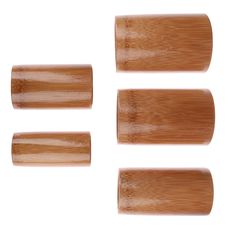 1PCS Natural Bamboo Wood Anti Cellulite Massage Vacuum Acupuncture Cupping Suction Cup