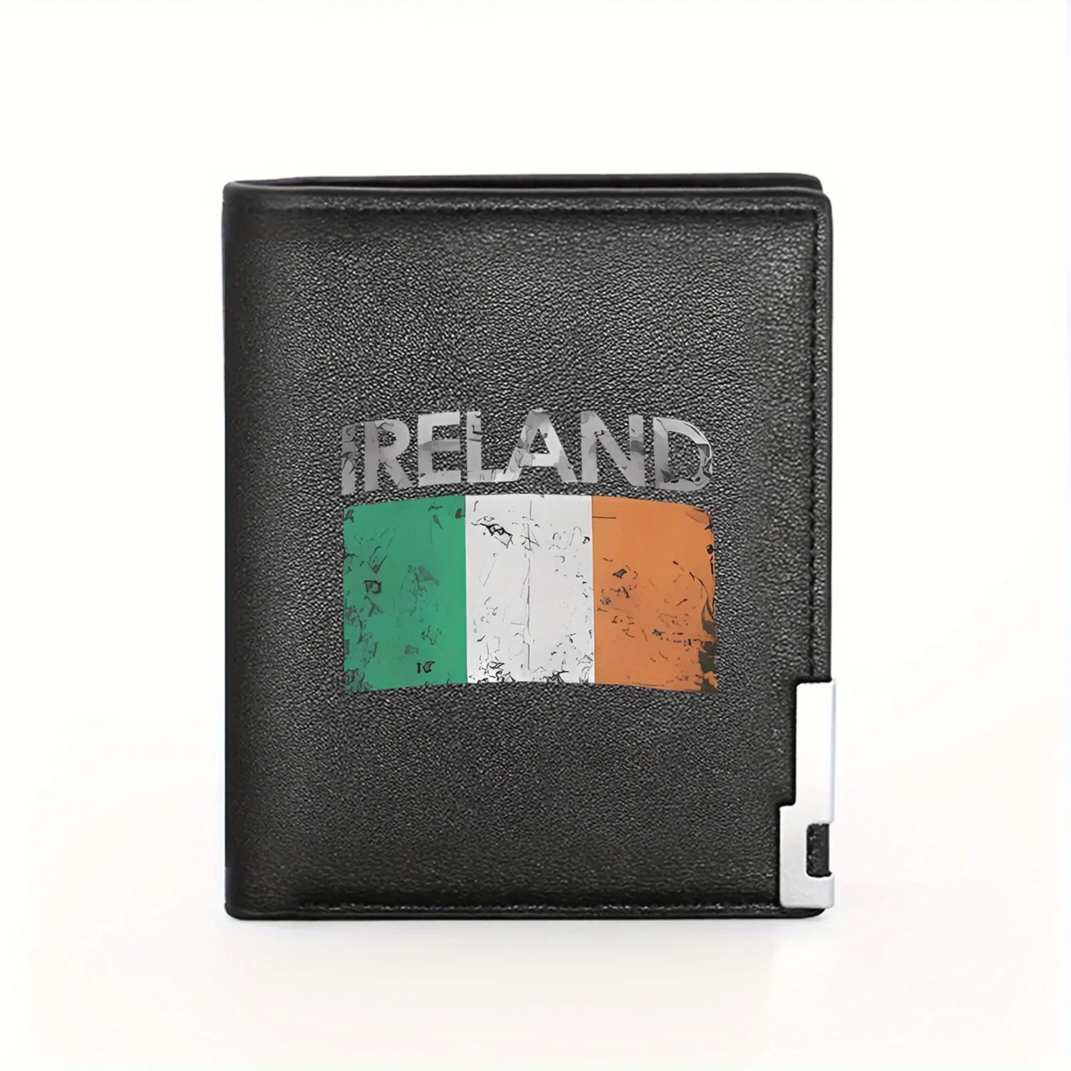 

Ireland Flag Graphic Print Wallet: Stylish,Casual,Premium Gift for Men Business Mens Casual Elegant Simple Practical Quality Wal