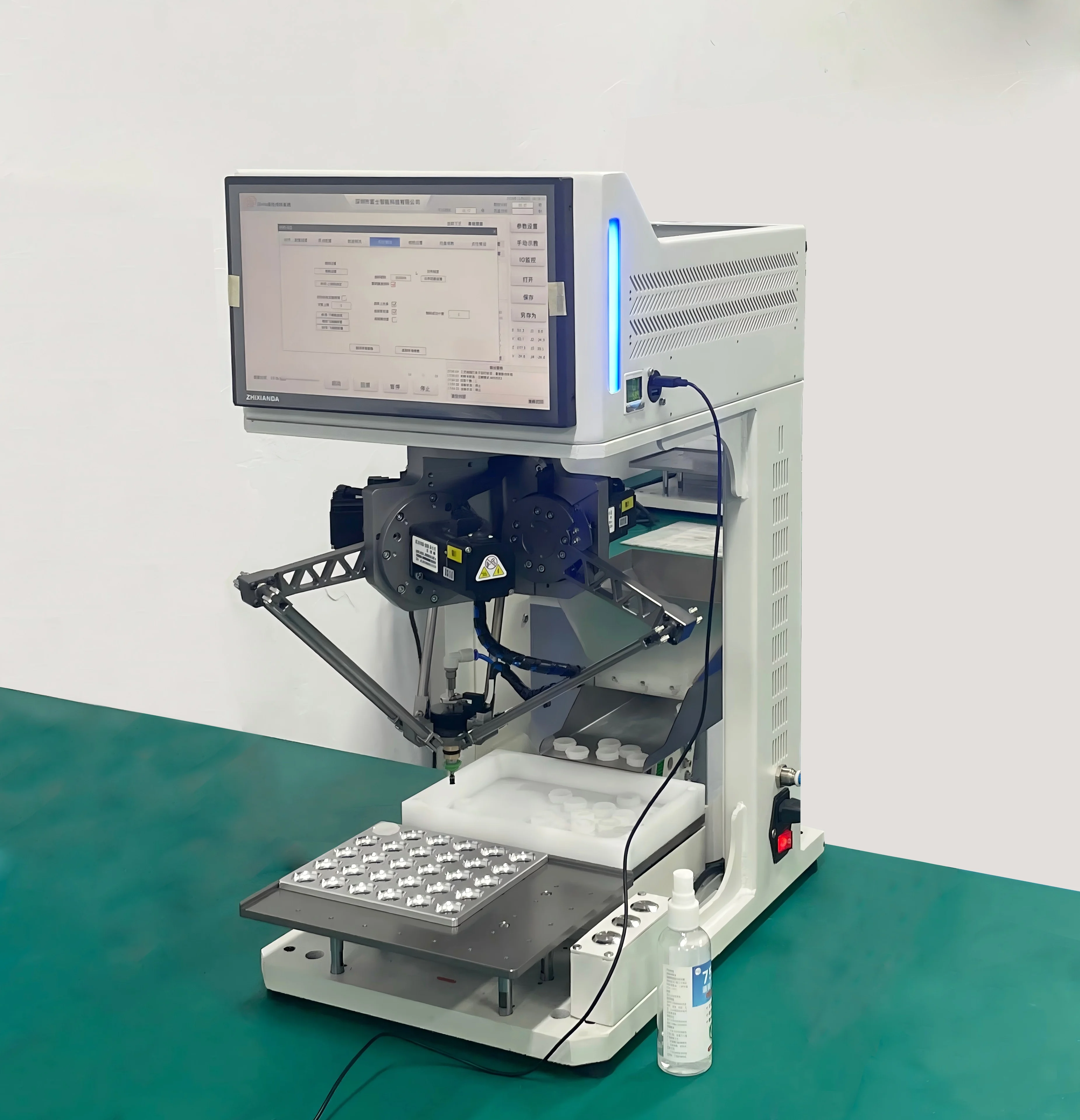 De lta Ro bot Special R obot per il posizionamento e il caricamento automatico