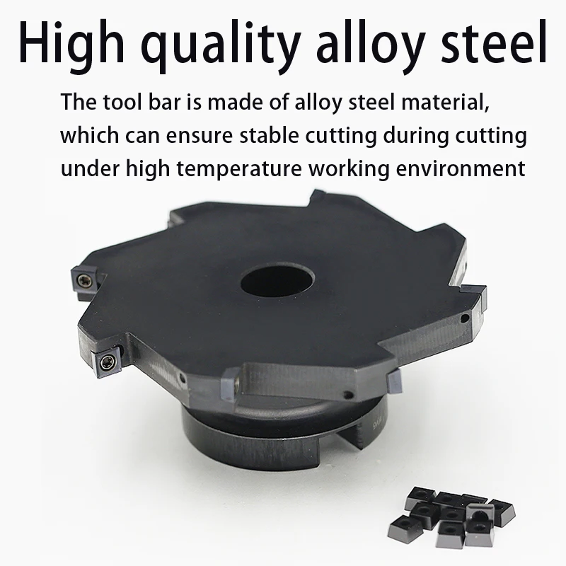 Máquina de cuchillas Cnc de alta precisión, herramientas de carburo plano, de tres lados Indexable sierra de disco, cortador de fresado