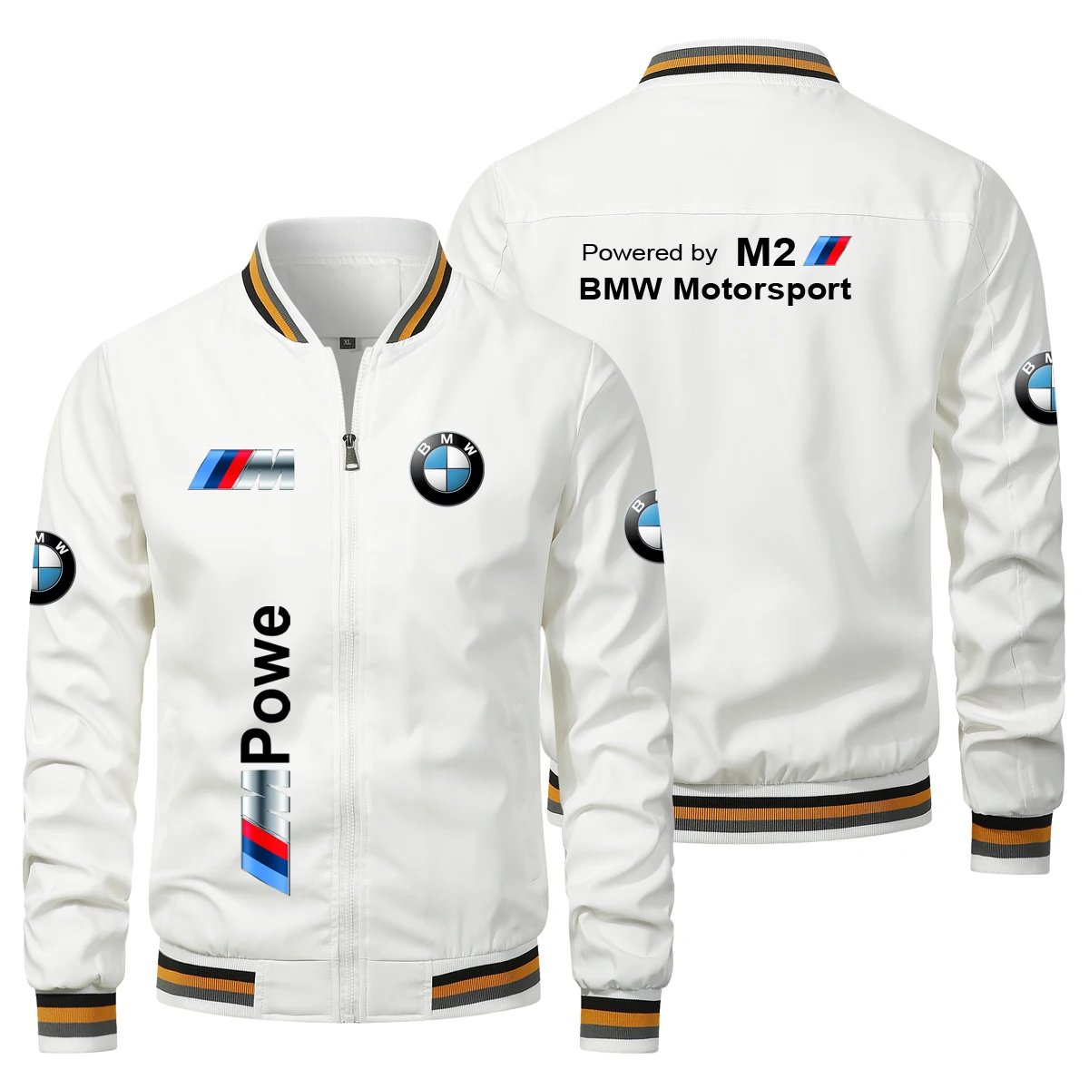 2025 New V-neck BMW Logo Printed Men's Jacket Men's Mature And Comfortable Outdoor Jacket Motorcycle Business BMW M2