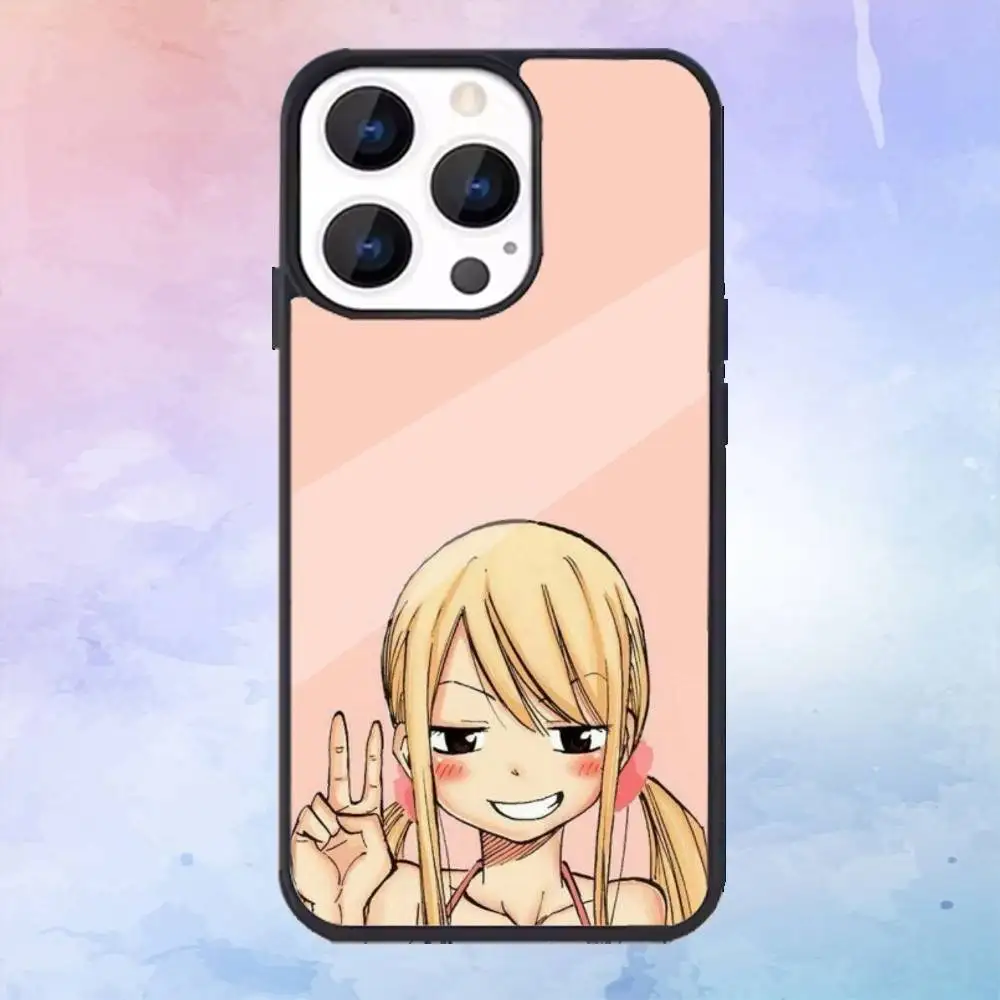 Чехол для телефона Fairy Tail Lucy Heartfilia для iPhone16,15,14,13,12,11,Pro, для магнитного матового прозрачного 5G