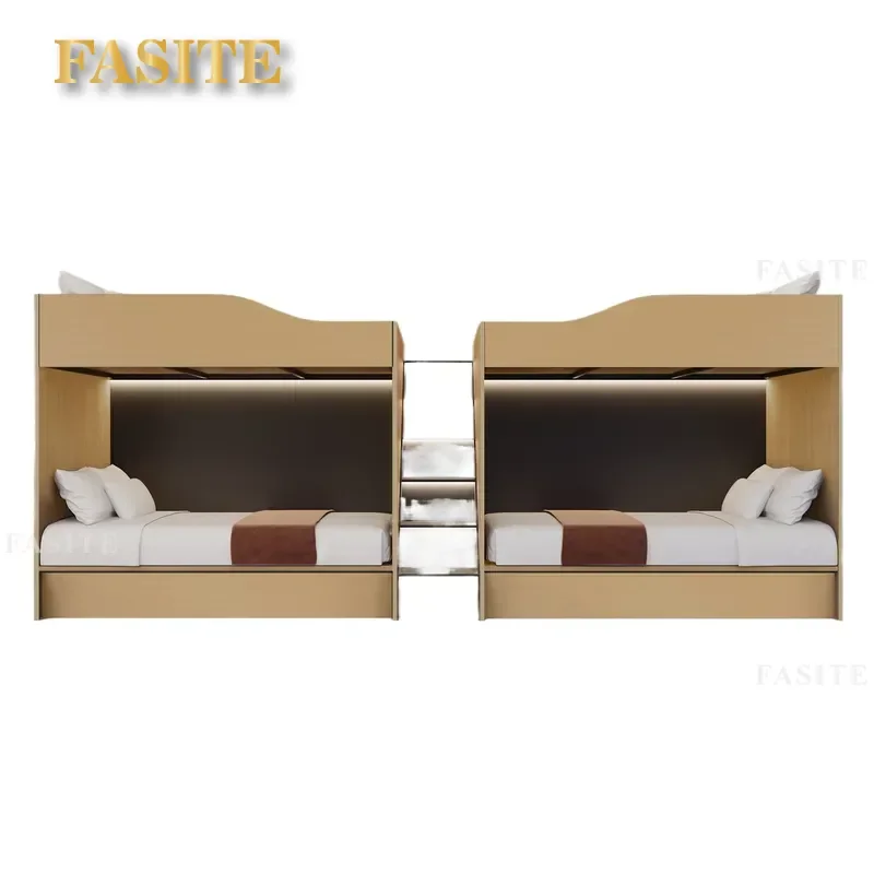 For Double Dormitory Bed Space Capsule Upper and Lower Bunk High and Low Bed Youth Hostel Apartment E-sports Hotel Standard