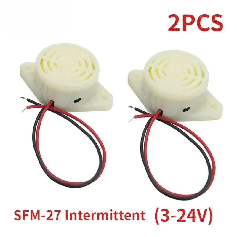 1/2/5/10 PCS SFM-27 Buzzer 95DB Active Buzzer High-decibel 3-24V 12V Electronic Buzzers Beep Alarm Intermittent For Arduino