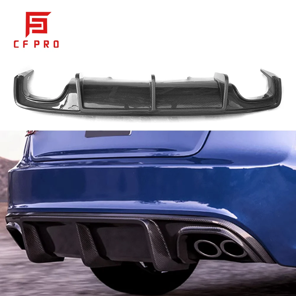 Automotive Parts Rear Diffuser Carbon Fiber Car Bumper Rear Lip For Audi S5 2013-2014