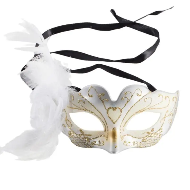 652F Women Festival Eye Mask For Masquerade Party Dance Sexy Costume Halloween Half Face Mask for Decorations Halloween Mask