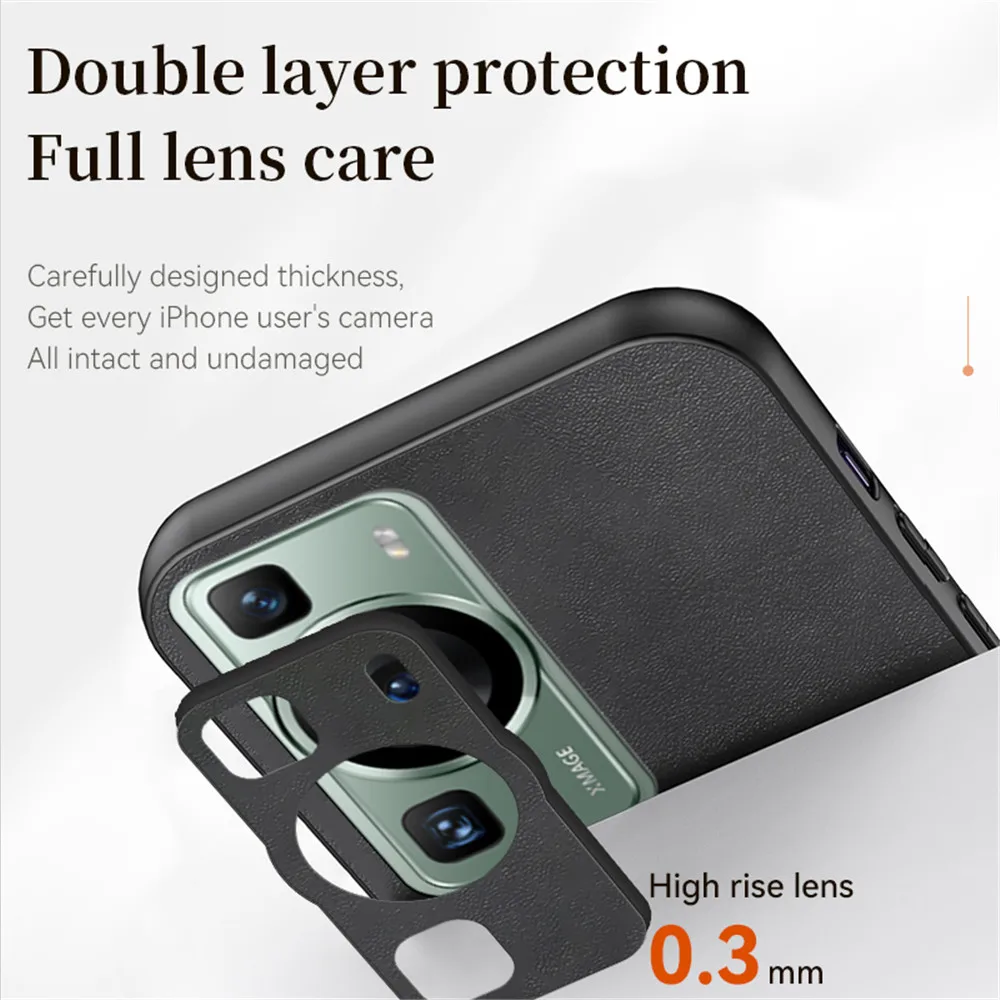 Sheepskin Magnetic Leather Holder Phone Case For Huawei P40 Lite P60 P50 P30 P20 Pro Mate 20 30 40 50 60 Pro Stand Back Cover