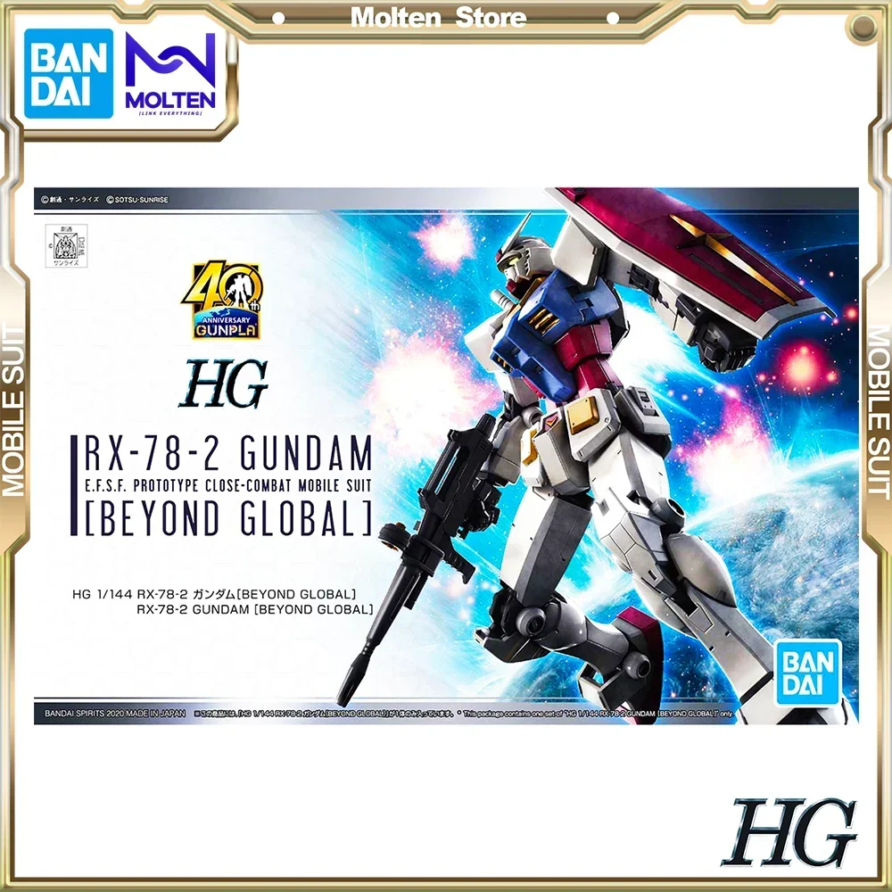 

BANDAI Original HG 1/144 RX-78-2 Gundam Beyond Global Mobile Suit Gundam 0079 Gunpla Model Kit Assembly/Assembling