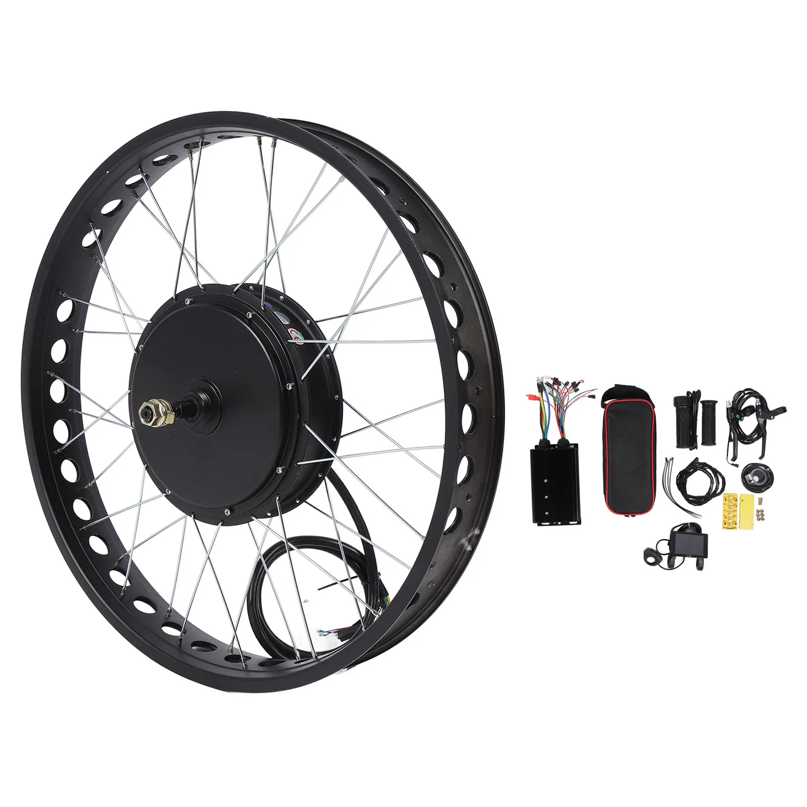 

26-дюймовый комплект для переоборудования электрического велосипеда, комплект двигателя с электрической ступицей заднего колеса, 72 В, 5000 Вт, контроллер электрического велосипеда для электрических скутеров