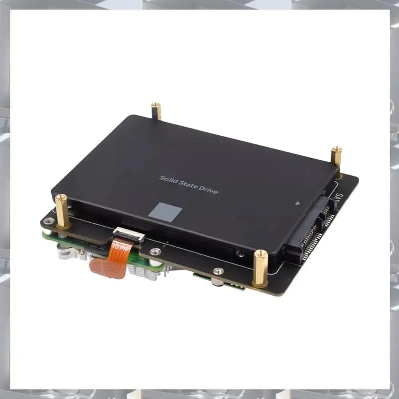 Hot Selling-X1006 Pcie To 2.5Inch SATA SSD/HDD+M.2 2280 SSD Shield For Raspberry Pi 5 NOT Support Boot From SSD,X1006 Pcie To 2.