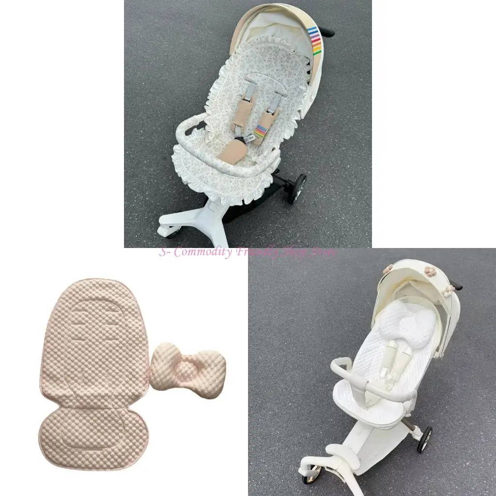 

85AE Summer Essential Baby Strollers Cooling Pad Ice Silk Seating Cushion Mat for Infants Toddler Aged 0 to 3 Years