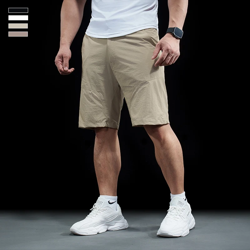 Spring Summer New Outdoor Sports Gym Fitness Short Pants Micro-elastic Running Training Five-point Pants Quick Drying Shorts
