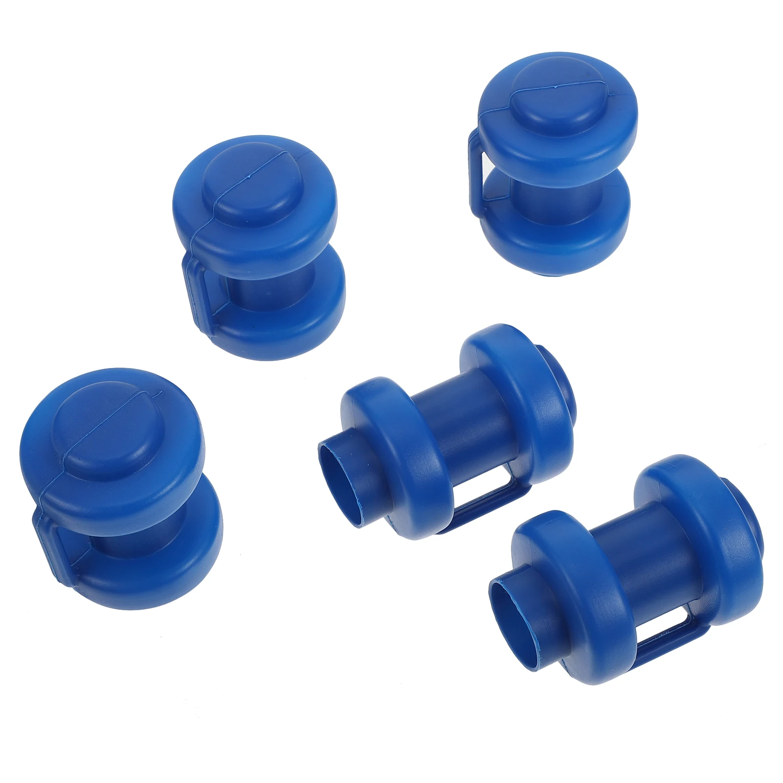 

5pcs Trampoline Enclosure Pole Hat Blue Plastic Cover Durable Replacement Parts Post Caps Protector Fixing Accessories