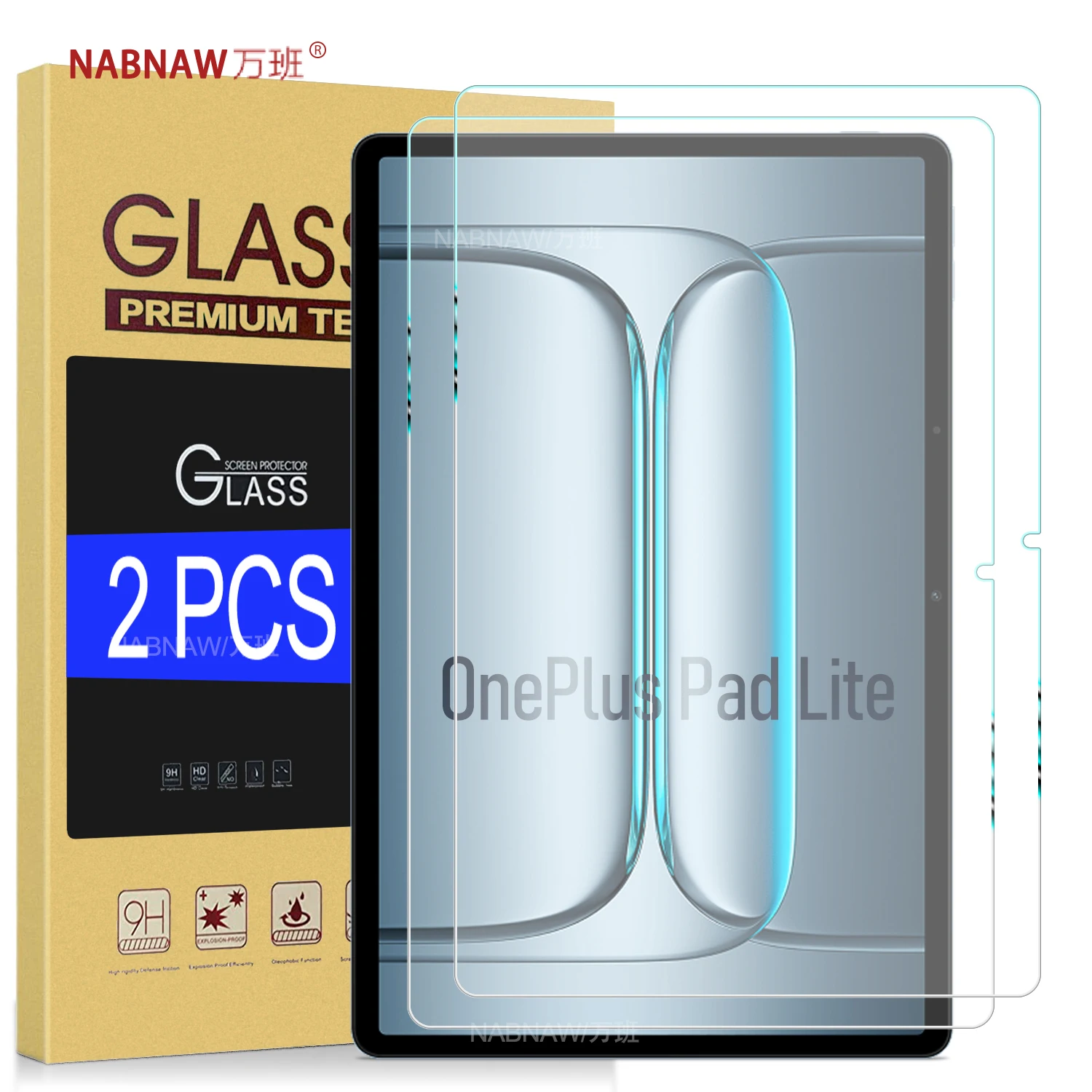 

2 Pieces Full HD Tempered Glass Film Screen Protector For Oneplus Pad lite 11-inch Tablet Oil-Coating Hard Film