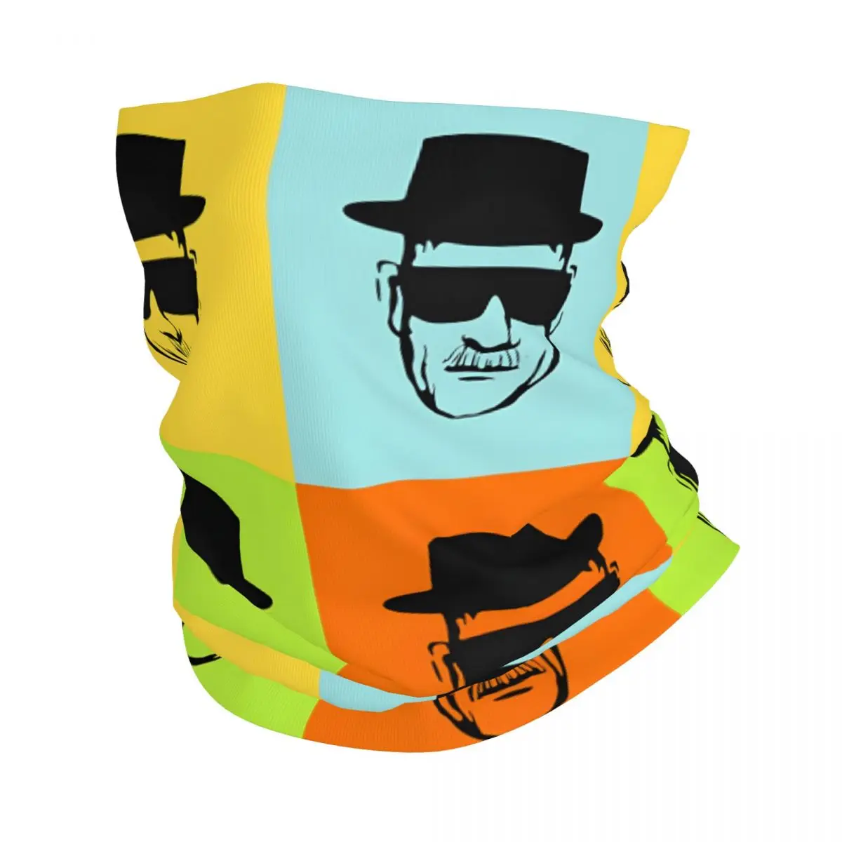 

Четырехцветный шарф, шейный платок, маска для лица, полиэстер