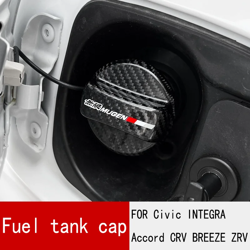 

For Honda Civic INTEGRA Accord CRV BREEZE ZRV Carbon Fiber Fuel Tank Inne Cap Automotive Interior Modification Car Accessores