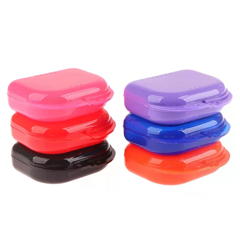 Dental equipment box, denture storage box, dental guard ring, tooth protector, plastic oral hygiene product tray