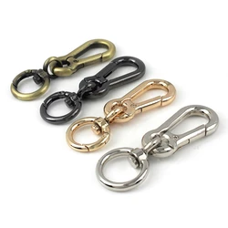 Gourd Buckle Keychains Metal Swivel Eye Snap Hook Spring Gate Trigger Clasps Key Ring DIY Jewelry Making Findings Accessories
