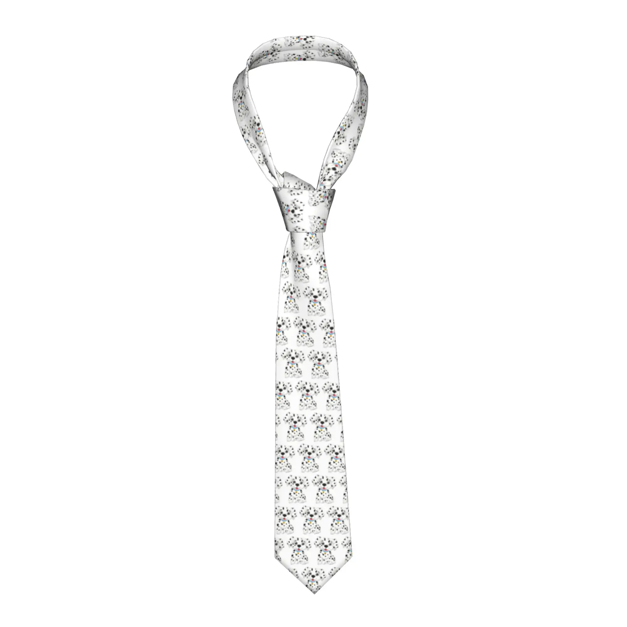 

Мужской шелковый галстук с анимированным принтом «101 далматинец» для делового стиля
