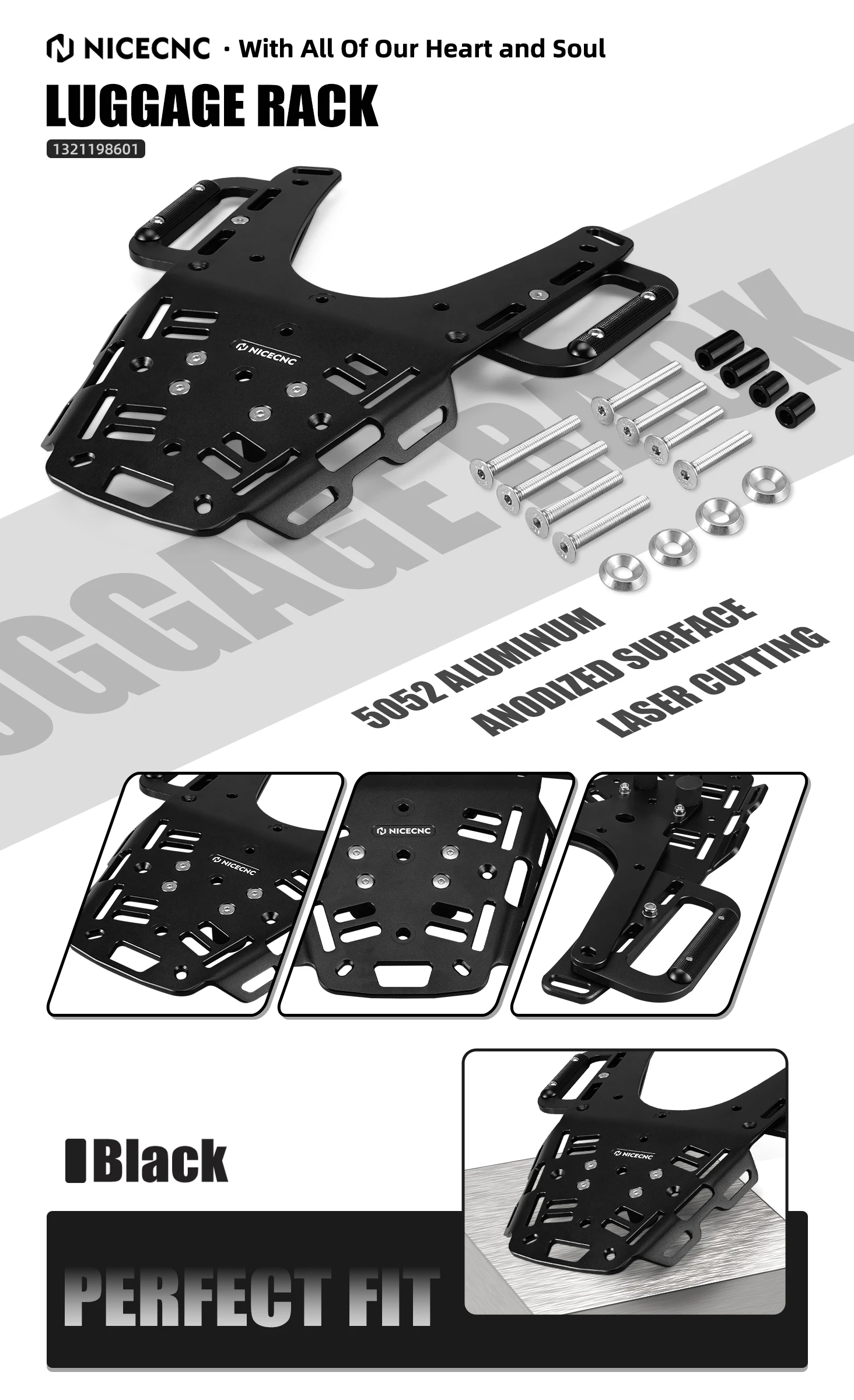 Für Husqvarna 701 Supermoto SM Enduro 2016-2025 2024 2023 Heckgepäckträger Topcase-Träger Halterung – Detail 1