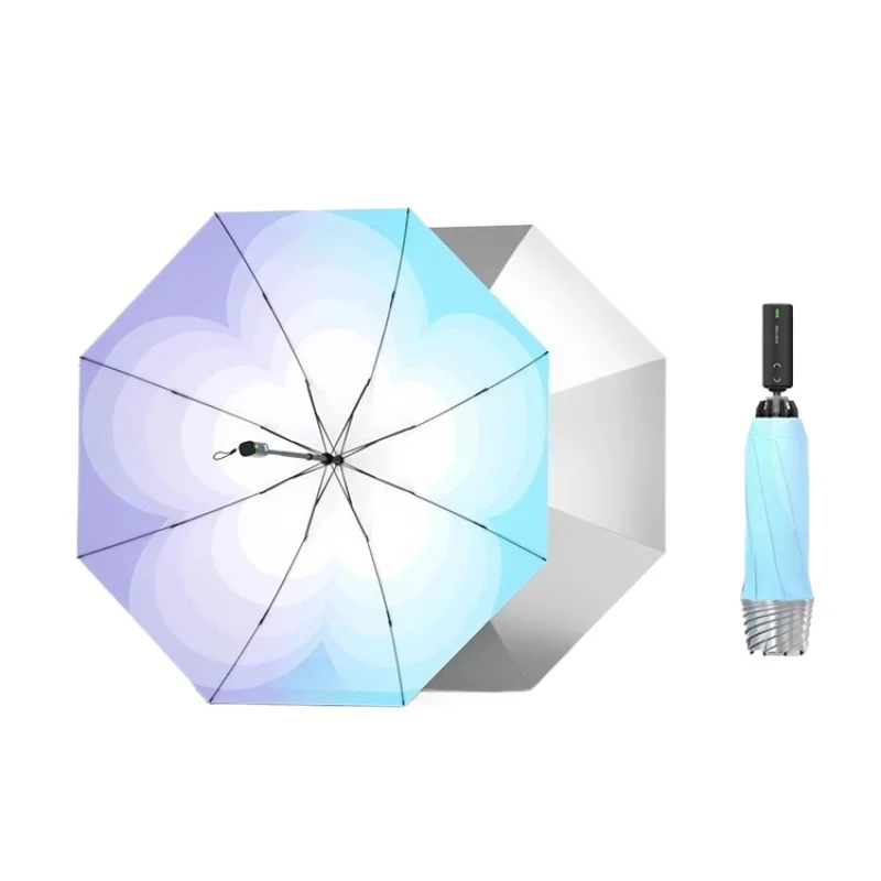

Intelligent electric umbrella, fully automatic one-button opening and closing reverse umbrella, folding sunscreen umbrella